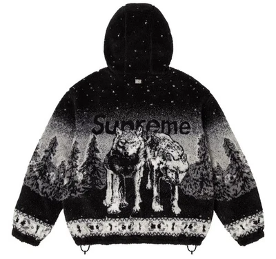 SUPREME B.B. CHAQUETA POLAR REVERSIBLE SIMON (NEGRA) (M) SE ENVÍA HOY Foto 1 de 3