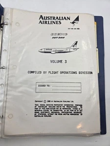 Australian Airlines Boeing 737-300 1988 Operating Manual Vintage Aviation Manual - Picture 1 of 7