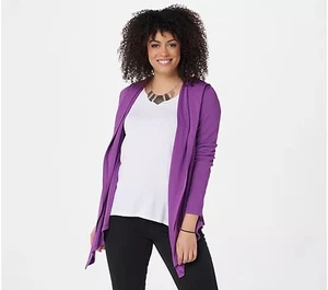Antthony French Terry Knit Jacket in Bright Purple XS - Picture 1 of 2
