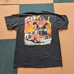 Dix Hills NY South Fire Department Adult T-Shirt Co 3 Large Black Graphic X4b - Picture 1 of 8