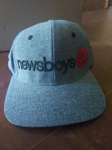 Newsboys Christian Band Snapback Adjustable Hat Cap Denim Blue We Believe Used - Picture 1 of 11