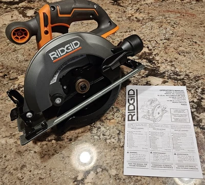 RIDGID R8655 18V Cordless 6-1/2" Circular Saw with Manual,  NEW Out Of The Box - Image 1 of 4