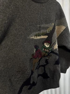 Suéter Iceberg Vintage Pescadores Escena Lana Hecho en Italia Para Hombre 2XL - Imagen 1 de 7