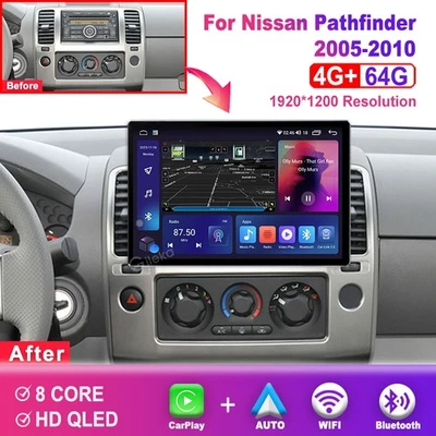 Android 14 CarPlay for Nissan Pathfinder 2005-2010 Car Radio 12.5 inch GPS Navi - Image 1 of 4