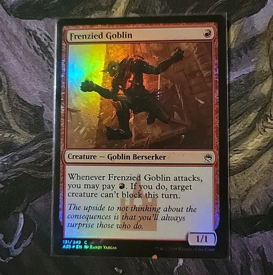 Foil Frenzied Goblin	 Masters 25 - Magic the Gathering MtG Red - Image 1 of 1