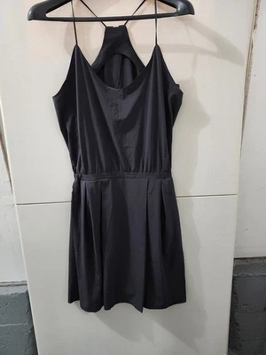 Lululemon Dress Womens 8 Black City Summer Spaghetti Strap Mini Active Stretch - Image 1 of 4