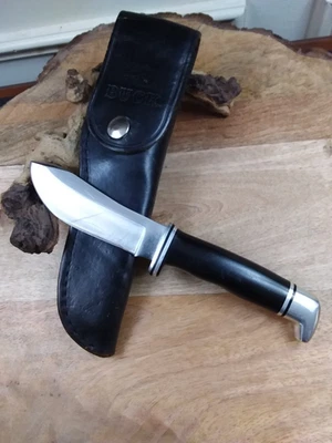 复古 BUCK 刀 103 猎刀 带皮革鞋 1972 - 1986 ~ 非常好 — 第 1/4 张图片