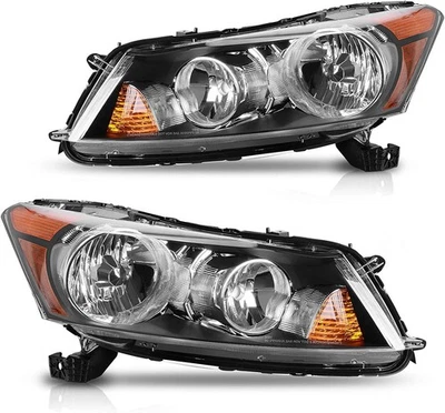 Pair Headlights Headlamps Assembly LH RH Driver Passenger For Honda Accord 08-12 Foto 1 de 4