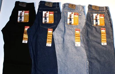 New Wrangler Five Star Relaxed Fit Jeans All Men`s Sizes Four Colors Available - Image 1 of 4