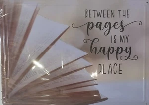 Metal Sign 12"x17" Between The Pages Is My Happy Place - Picture 1 of 2