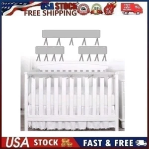 3pc Nude Colored Breathable Crib Rail Covers for Teething/Safety Edge Strips - Picture 1 of 14