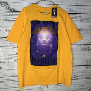 New Adidas Los Angeles Lakers NBA Champions Kobe Bryant Graphic T-Shirt Large - Picture 1 of 9