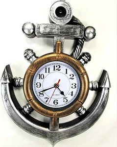 Anker Wanduhr rustikal aussehende Bronze & Metalloberfläche - Bild 1 von 2