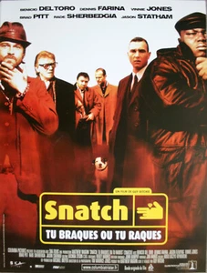 SNATCH Original Filmplakat GEROLLT 53x40 Movie Poster Guy Ritchie Brad Pitt - Bild 1 von 1