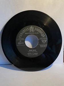 Santo & Johnny - Tear Drop / The Long Walk Home (Canadian American 107) 1959 - Foto 1 di 2
