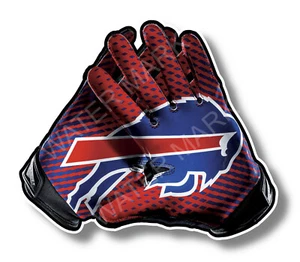 Buffalo Bills nur Handschuhe Vinyl Aufkleber Abziehbild 12 verschiedene Größen Auto LKW Fenster - Bild 1 von 2