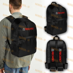 JDM RECARO Black Adjustable Shoulder Straps JDM Bride Carbon Style Backpack New - Picture 1 of 5