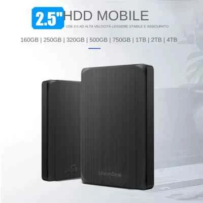 Gaming Hard Disk Esterno USB3.0 500GB 750GB 1TB 2TB 2,5" Portatile Memoria HDD