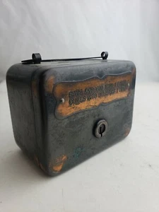 Antique metal coin bank, ca. 1900 - Picture 1 of 9