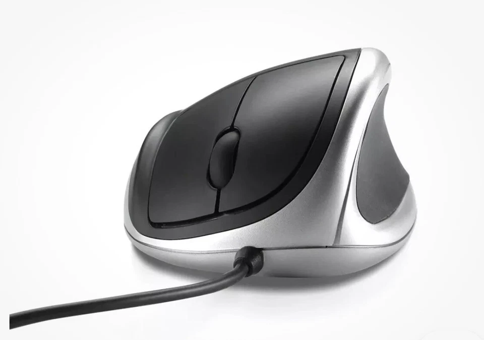 Goldtouch Right-Handed Comfort MOUSE – USB Wired Black/Silver KOV-GTM-R - Image 1 of 4