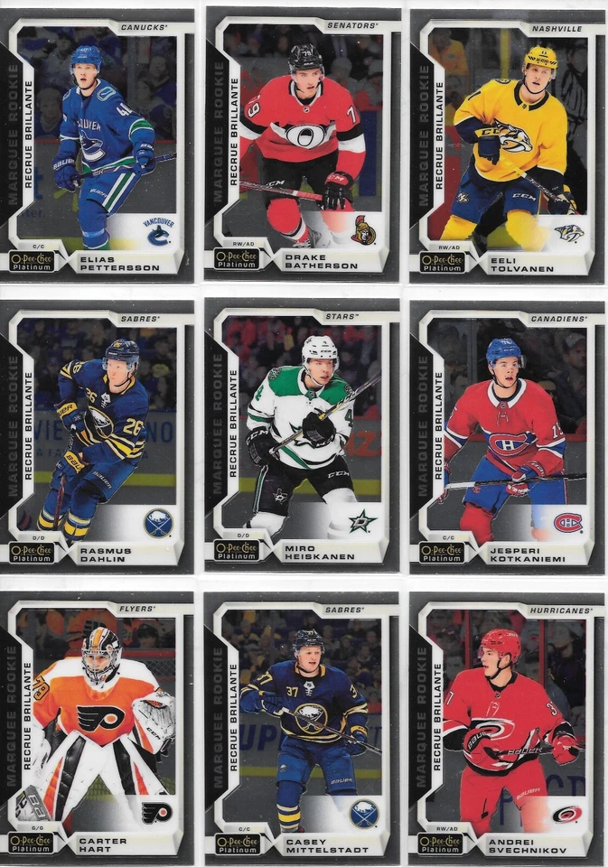U PICK EM LOT 2018-19 18-19 O-Pee-Chee OPC Platinum RC Base set cards #151-200 - Image 1 of 1