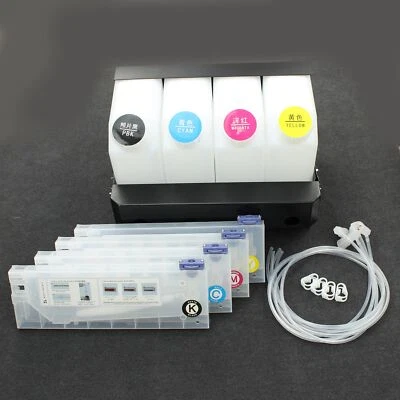 bulk ink system for Roland/Mimaki/Mutoh wide format printer(4tanks+4cartridges) - Image 1 of 4