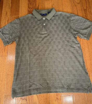 Camisa a Cuadros Vintage Grant Thomas Para Hombre Grande Verde Manga Corta Con Botones Foto 1 de 3