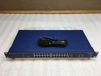 NetGear ProSafe FS726TP 24-Port Smart Switch with 2 Gigabit Ports + Rack Ears - Image 1 of 4