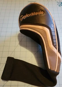 Taylormade Golf: Black, White, Gray & Silver Driver Cover, Pre-Owned & Free Ship - Picture 1 of 11