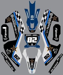 Kit gráfico para Husqvarna TC FC FS FX 125 250 350 450 2016-2018 calcomanías personalizadas - Imagen 1 de 1