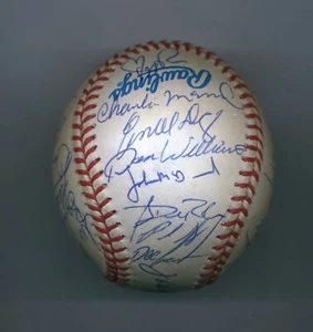 1999 Cleveland Indians Autographed Division Series Ball (34) EX GREAT NAMES !! - Picture 1 of 5