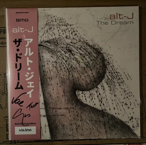 ALT J-LP-THE DREAM-SIGNED TRANSPARENT VIOLET VINYL-ASSAI OBI NUMBERED - Picture 1 of 3