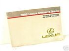 92 LEXUS OWNERS GUIDE book booklet 1992