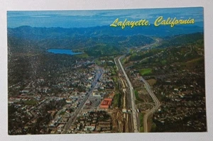 Aerial View Lafayette California Reservoir Postcard Unposted - Picture 1 of 3