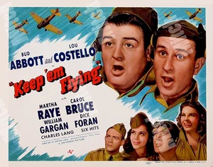 ABBOTT & COSTELLO KEEP EM FLYING 1941 8 X 10 TITLE LOBBY CARD - Picture 1 of 1