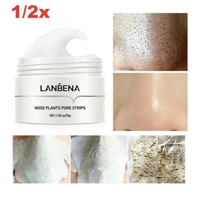LANBENA Blackhead Remover Cream Facial Nose Mask Plant Pore Strips Acne Peel Off - Image 1 of 4
