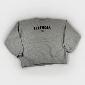 Vtg Nike University Illinois Sweater Mens XL Center Swoosh 90s Illini Y2K READ - Picture 1 of 12