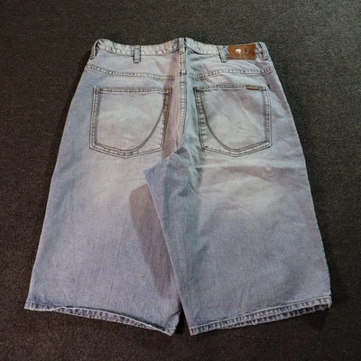 Pantalones Cortos de Jean Sean John Sueltos Desteñidos Hip Hop Y2k Azul W40 Foto 1 de 4