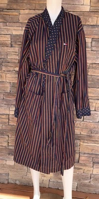 Bata Tommy Hilfiger para hombre S M rayas de algodón Foto 1 de 4