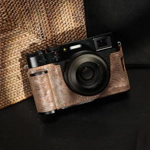 Serpentine Echtleder Kamera Halbtasche Fr Fujifilm X100V Kamera mit Handgriff - Bild 1 von 41