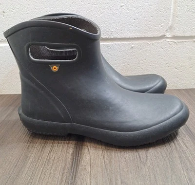 Bogs Bloom Botas de Lluvia/Nieve Para Mujer Negras Impermeables Invierno Botas de Goma Talla 9 Foto 1 de 4