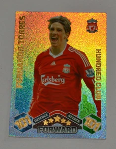Fernando Torres Topps Match Attax 2009/10 Hundred Club 100 Club Liverpool - Picture 1 of 2