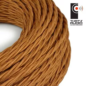 Retro COPPER (Silk Mix) Woven 3-Core cable - Picture 1 of 2