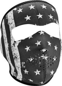 Full-Face Neoprene Masks Black/White Vintage Flag One size fits most WNFM091