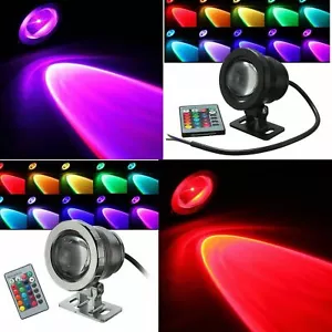 LED Unterwasser Strahler Teich Garten Poolbeleuchtung IP68 mit Fernbedienung - Bild 1 von 14