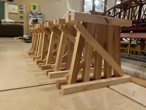 G Scale Model Train Garden Trestle REDWOOD 6 inch Individual. Use for LGB Lionel - Picture 1 of 4