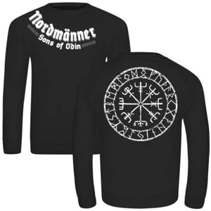 Herren Pullover Nordmänner Vegvisir Nordischer kompass wikinger odin thor loki - Bild 1 von 7