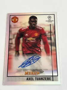 Axel Tuanzebe 2020-21 Topps Merlin Collection Chrome UCL - Autograph #BCA-AT - Bild 1 von 3