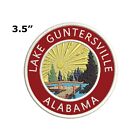 Lake Guntersville Alabama Embroidered Patch Iron-On Applique Boat Dock Sun Trees