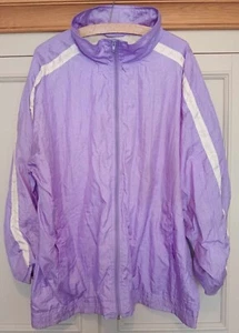 Retro Vintage 90s Lilac Shell Suit Windbreaker Jacket – Glastonbury, Ibiza, Rare - Picture 1 of 4